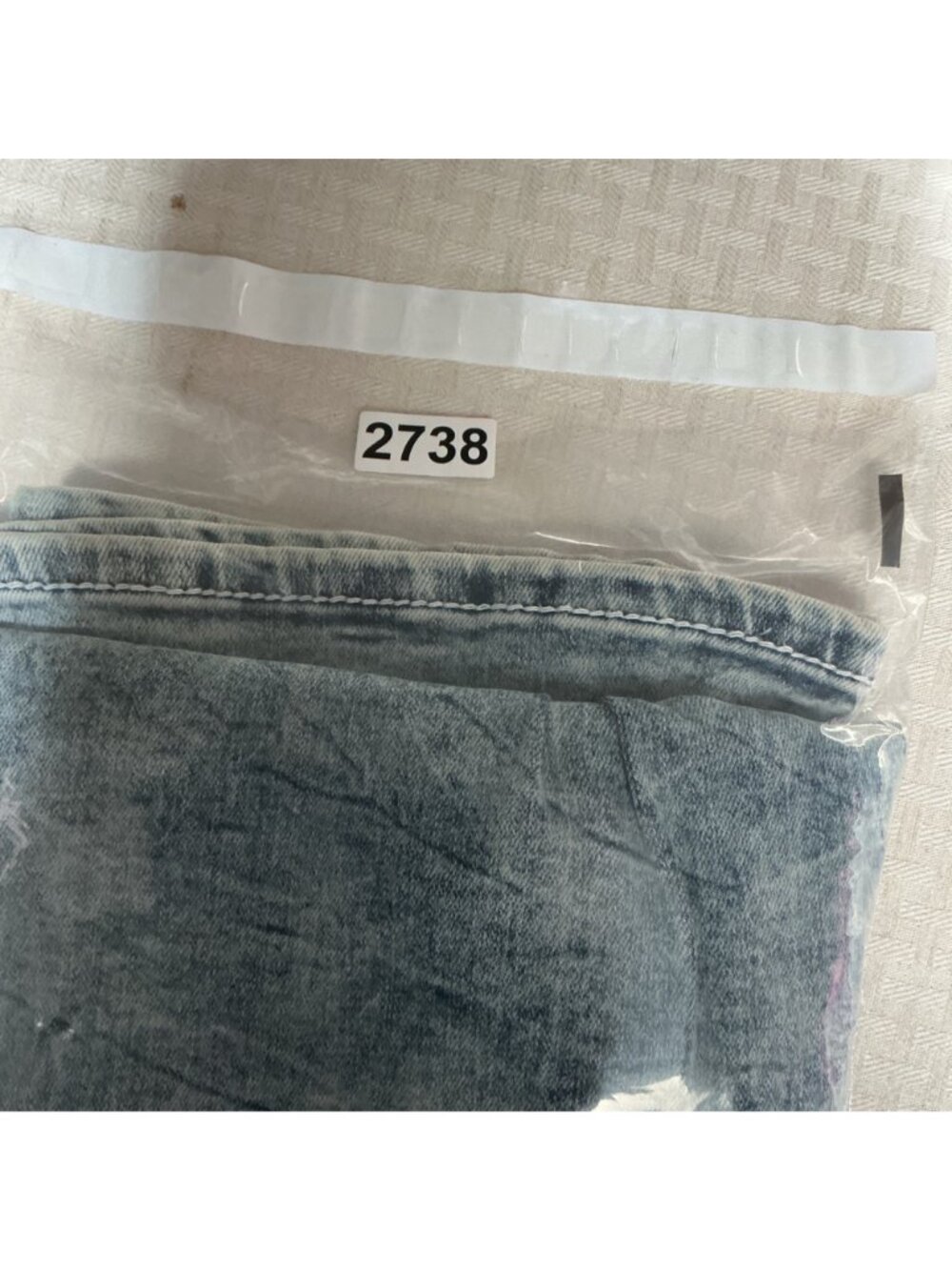 Telepatía Mid Rise Wide Leg Woman's Jeans W/ Floral Skull Pockets Size 15/32 - Picture 8 of 8